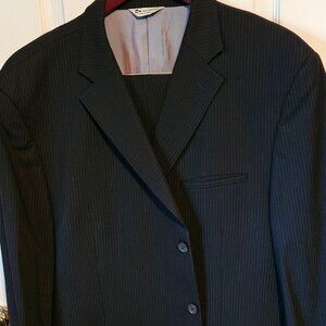 Wool blend dark grey suit